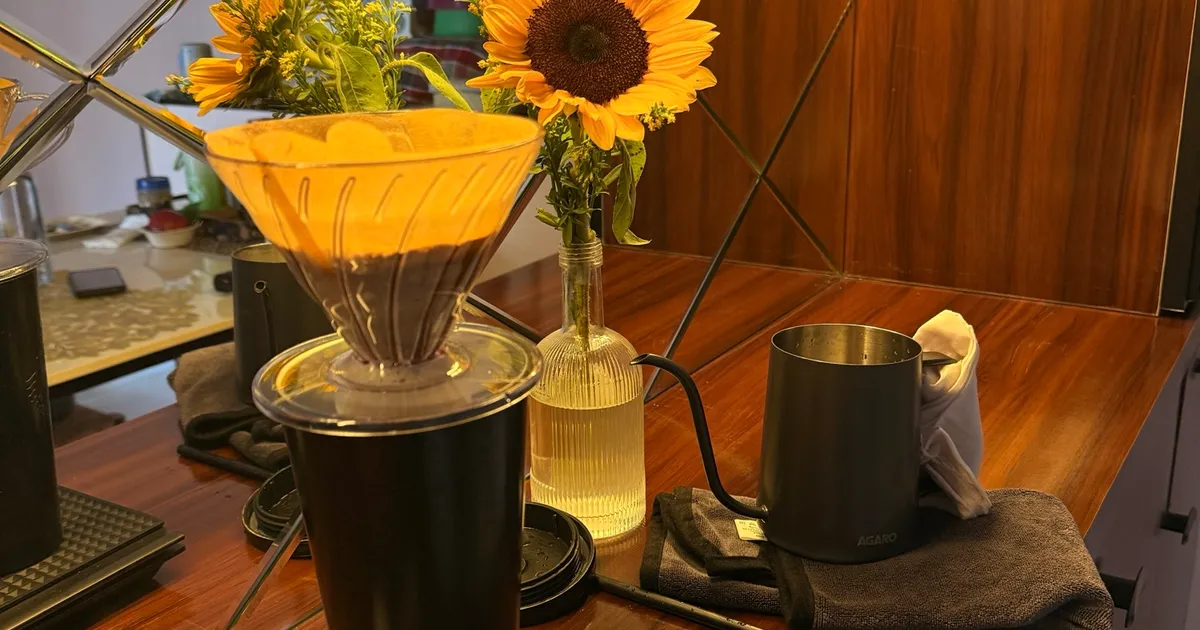 My Coffee Experiments: Japanese Iced Pour-Over and Coconut Water